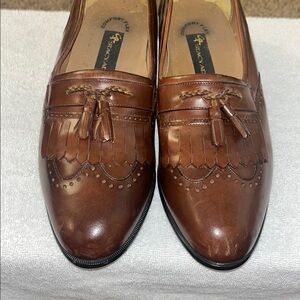 Stacy Adams Brown Leather Tassel Loafers